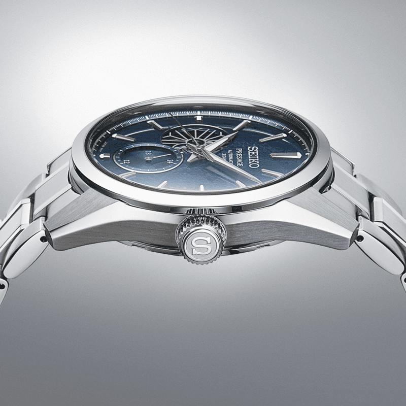 Gents Seiko Presage Ao Sharp-Edged Open Heart