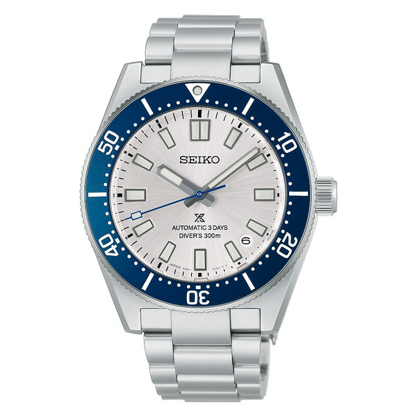 Seiko Prospex HBC005J1 Men's Limited Edition Automatic Diver Watch Silver-White Blue