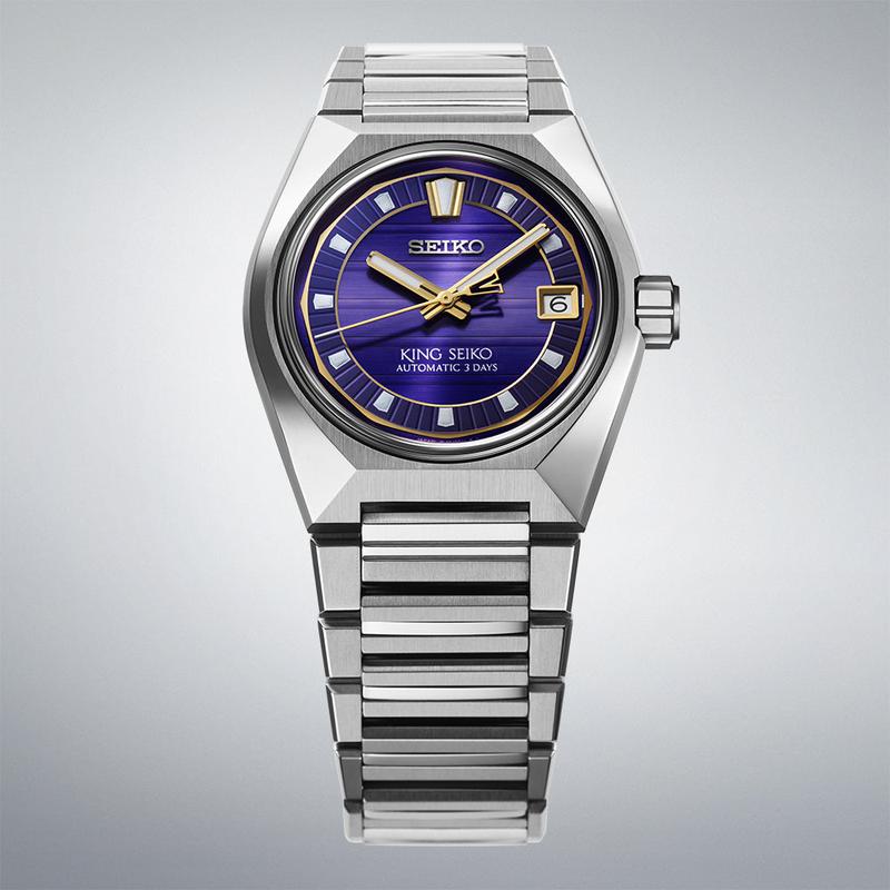King Seiko VANAC Tokyo Twilight 41mm Automatic Purple Dial Watch