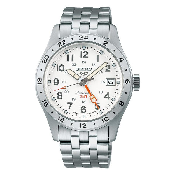 Seiko 5 Sports Overwhite Field GMT Watch