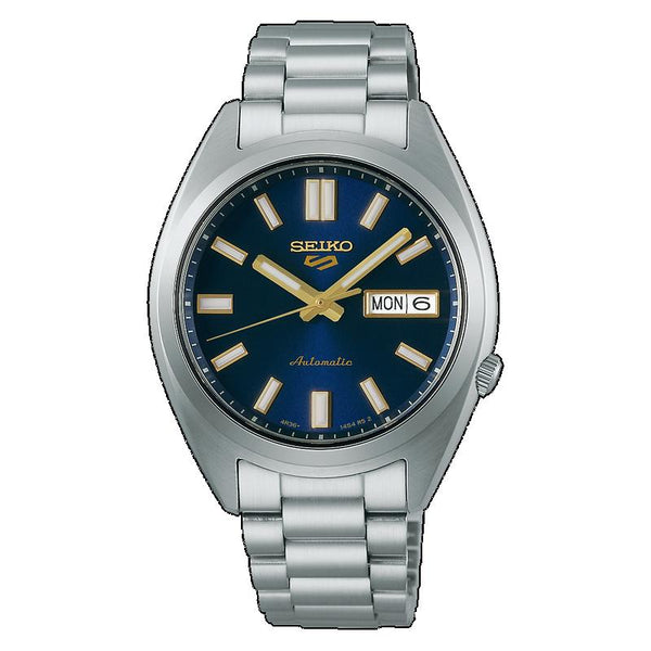 Seiko 5 Sports SNXS Vintage Gold Collection – in Blazer Blue Automatic Watch