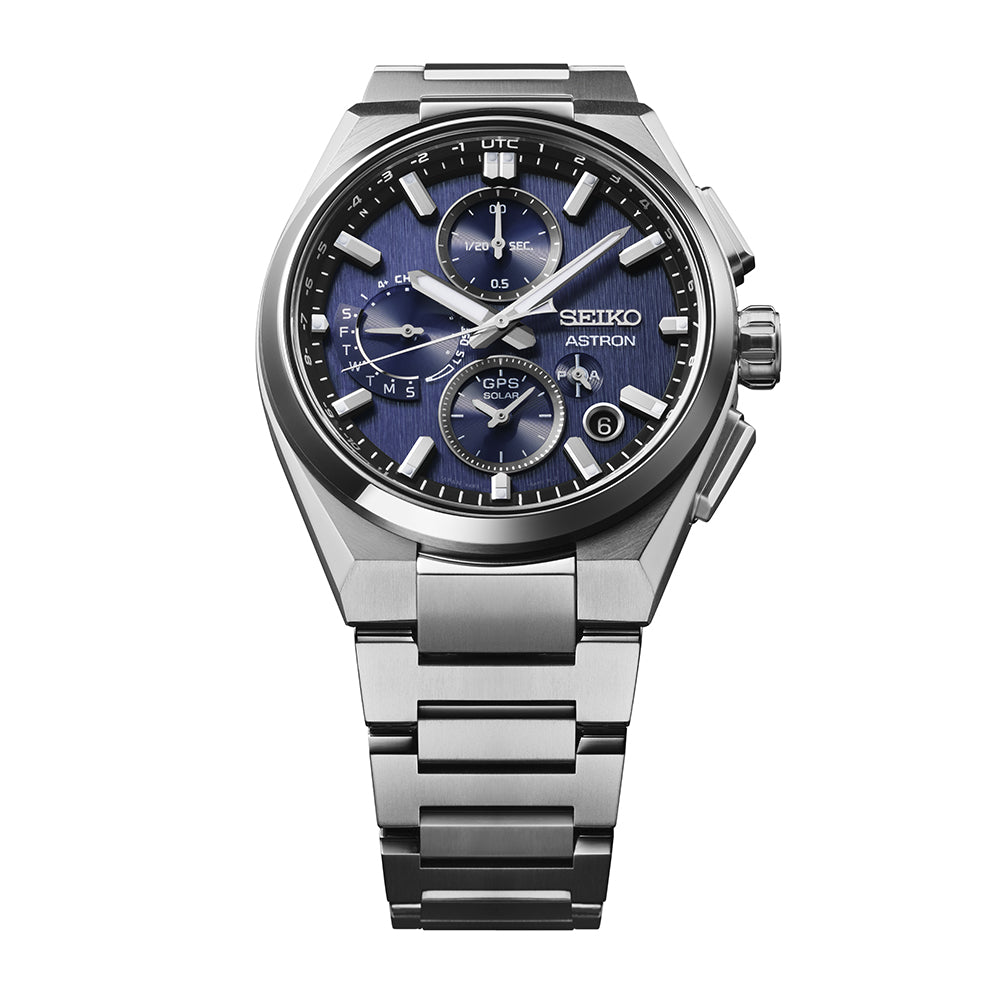 Seiko Astron GPS Solar 5X Dual-Time Chronograph in Infinite Blue Watch