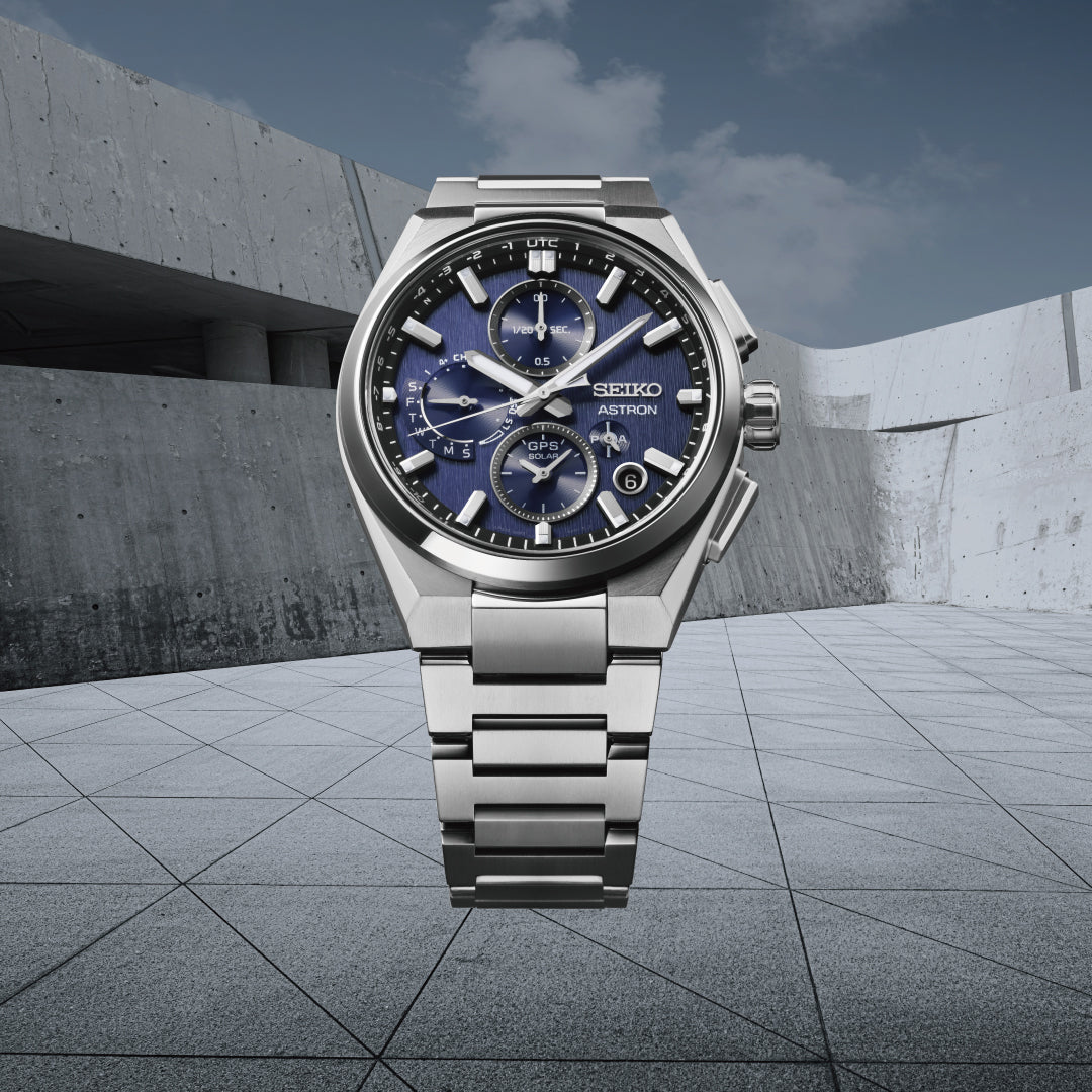 Seiko Astron GPS Solar 5X Dual-Time Chronograph in Infinite Blue Watch