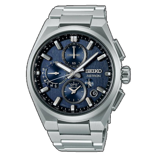 Seiko Astron GPS Solar 5X Dual-Time Chronograph in Infinite Blue Watch