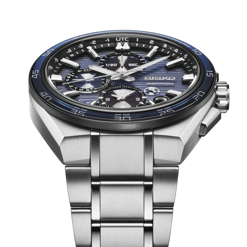 Seiko Astron GPS Solar Dual-Time Chronograph SSH175J1 Men's Titanium Watch