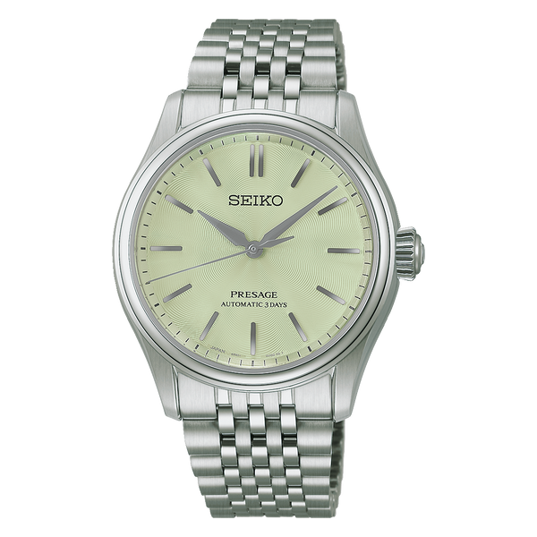 Seiko Presage Classic HCC002J1 pale mint-green dial, stainless steel case and bracelet
