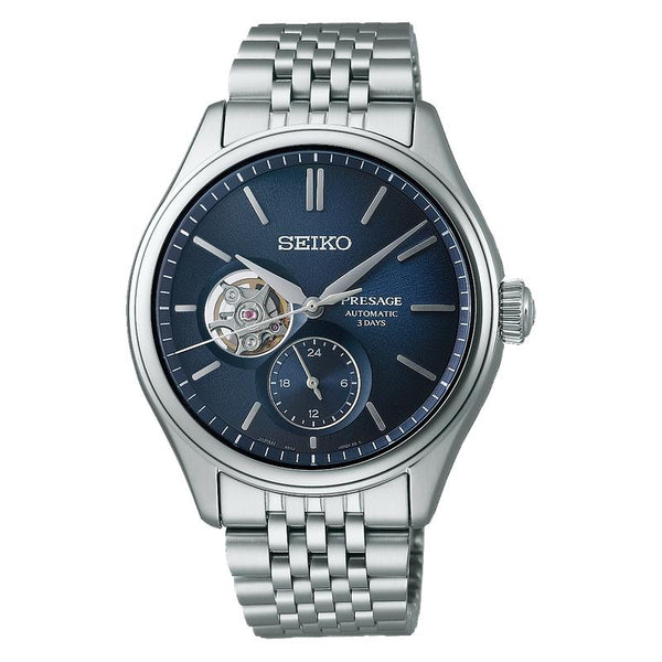 Seiko Presage Classic Series SPB527J1 Automatic Open Heart Blue Dial Watch