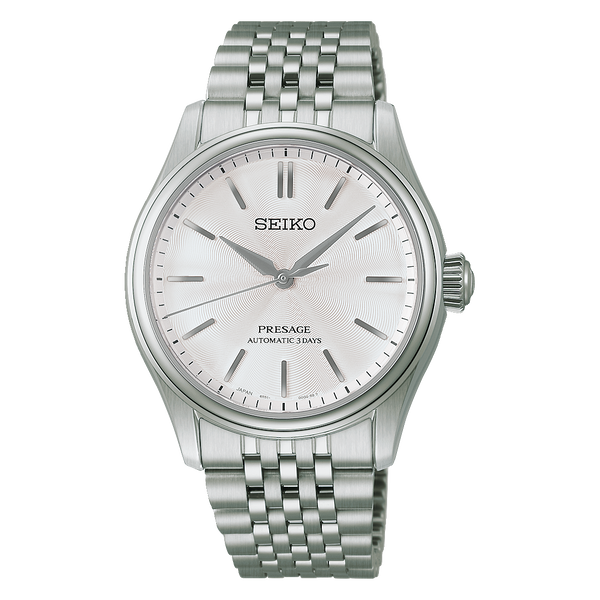 Seiko Presage Classic HCC001J1 white dial, stainless steel case and bracelet
