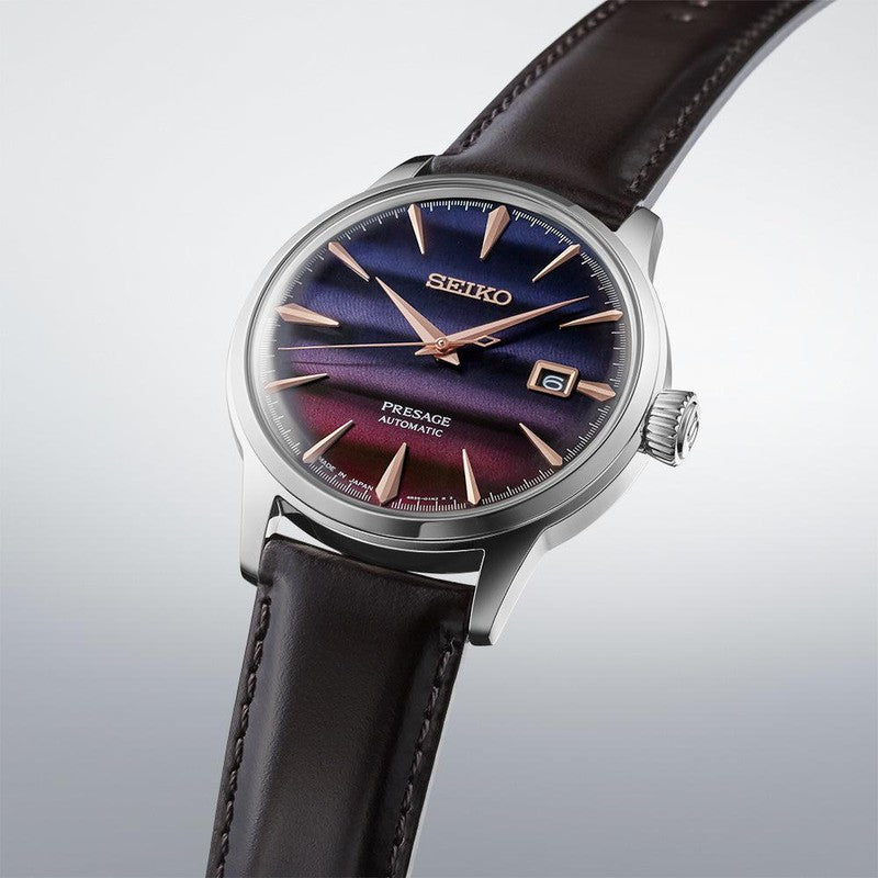 Seiko Presage Purple Sunset Cocktail Time Limited Edition - SRPK75J1