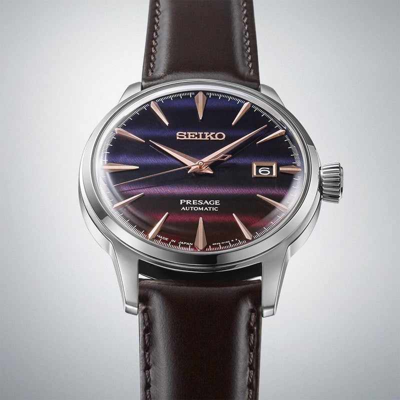 Seiko Presage Purple Sunset Cocktail Time Limited Edition - SRPK75J1
