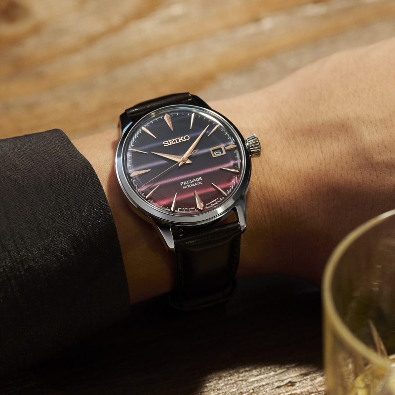 Seiko Presage Purple Sunset Cocktail Time Limited Edition - SRPK75J1