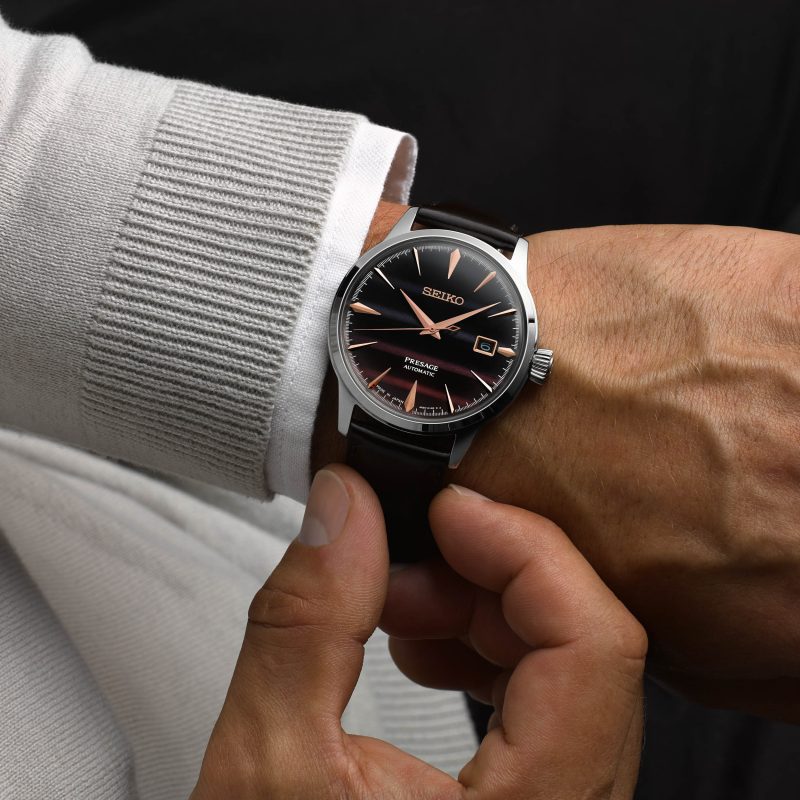 Seiko Presage Purple Sunset Cocktail Time Limited Edition - SRPK75J1