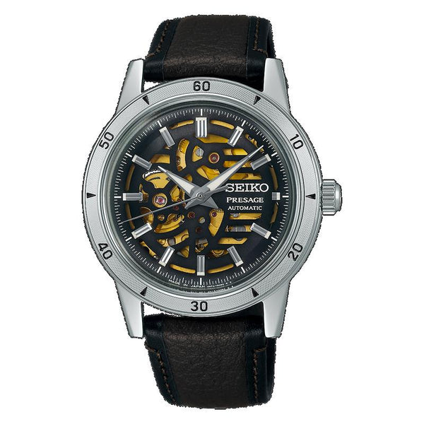 Seiko Presage Style 60s Biker Elegance Automatic Leather Watch