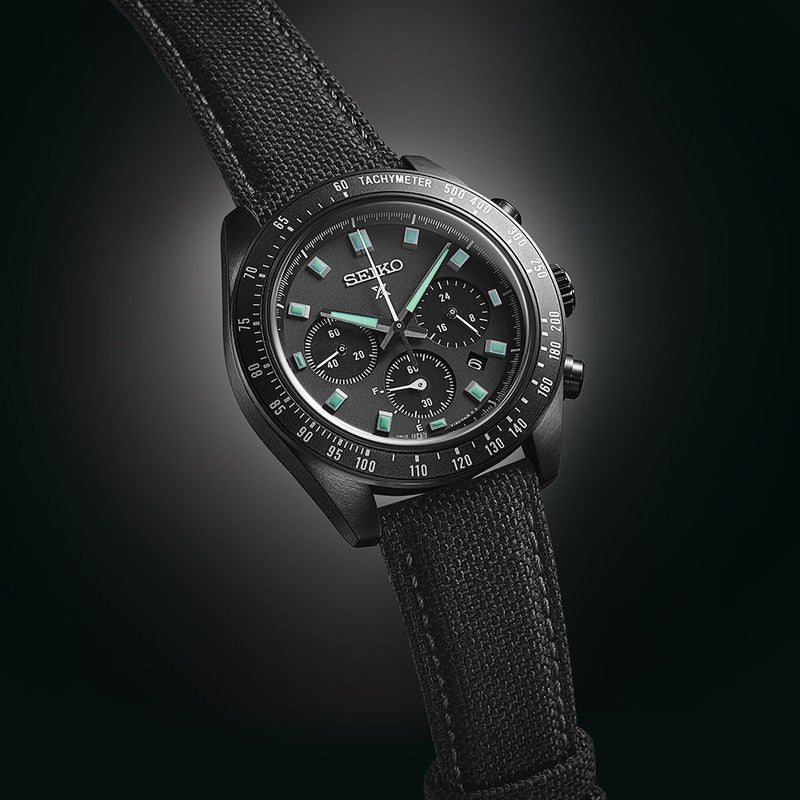 Seiko Prospex Black Series Night Vision Solar Speedtimer Chronograph - SSC923P1