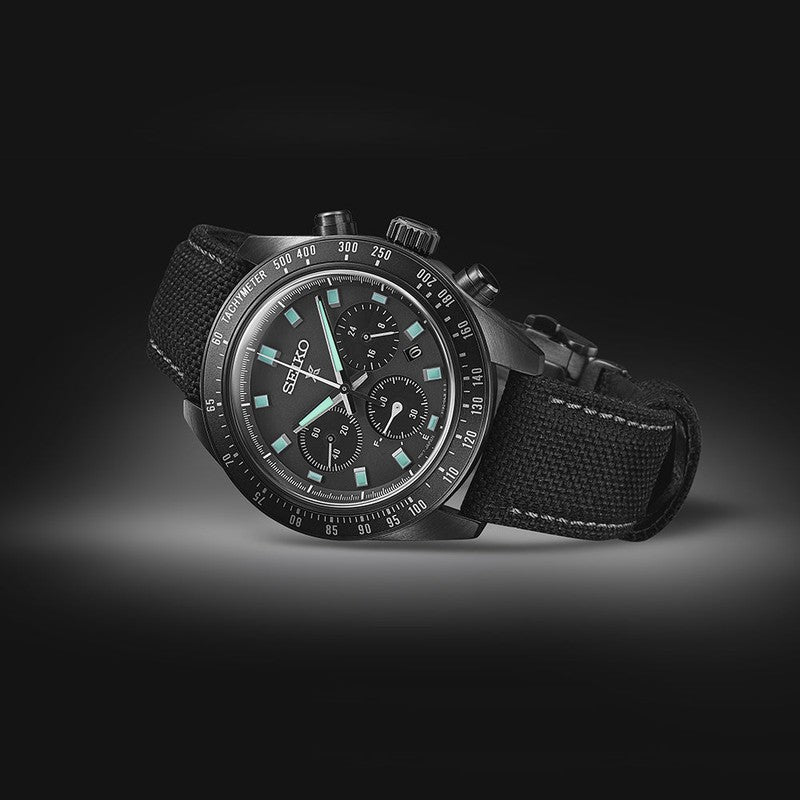 Seiko Prospex Black Series Night Vision Solar Speedtimer Chronograph - SSC923P1