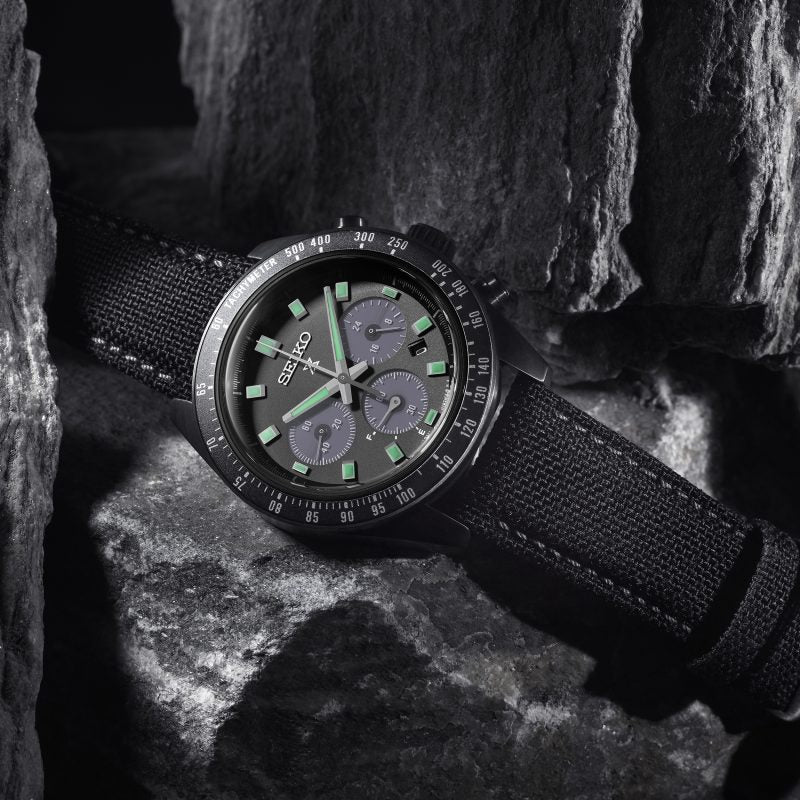Seiko Prospex Black Series Night Vision Solar Speedtimer Chronograph - SSC923P1