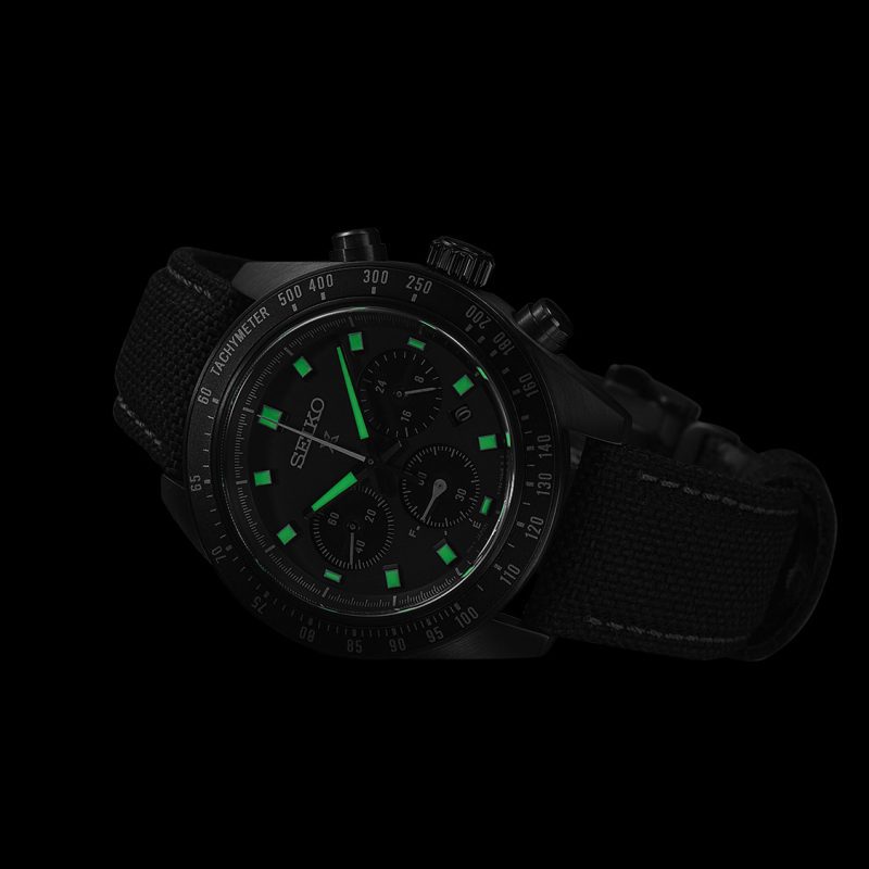 Seiko Prospex Black Series Night Vision Solar Speedtimer Chronograph - SSC923P1