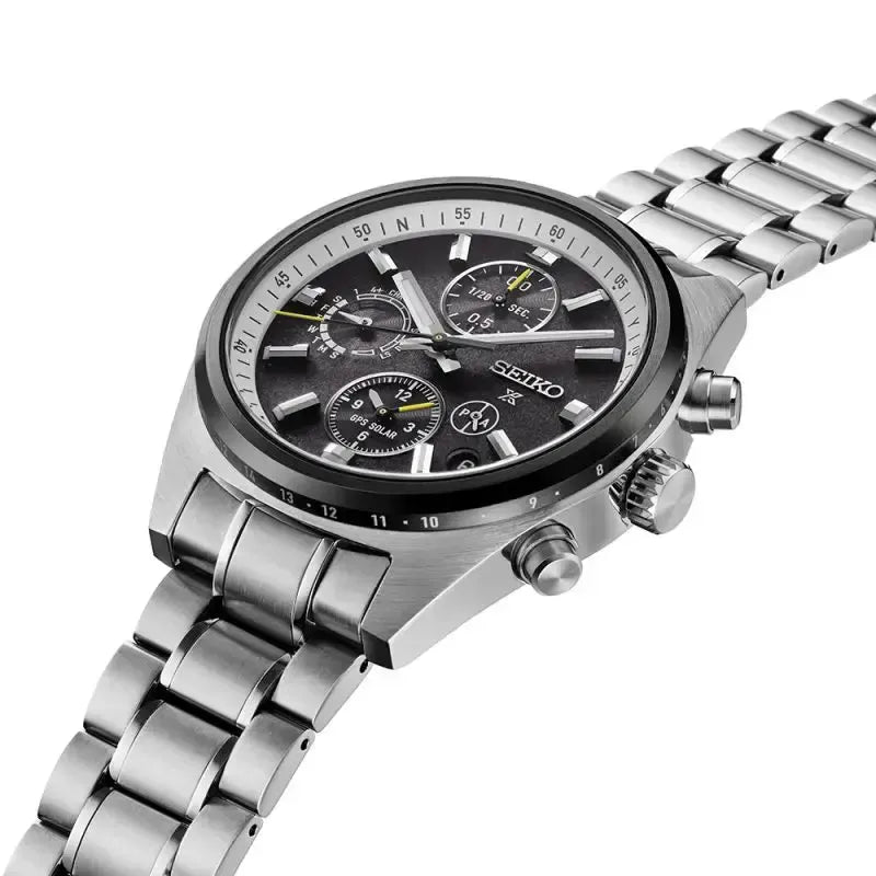 Seiko Prospex GPS Solar Chronograph Speedtimer Black Dial - SSH167J1