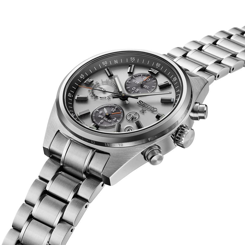 Seiko Prospex GPS Solar Chronograph Speedtimer Silver Dial - SSH165J1