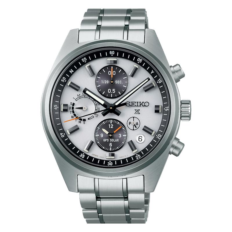 Seiko Prospex GPS Solar Chronograph Speedtimer Silver Dial - SSH165J1