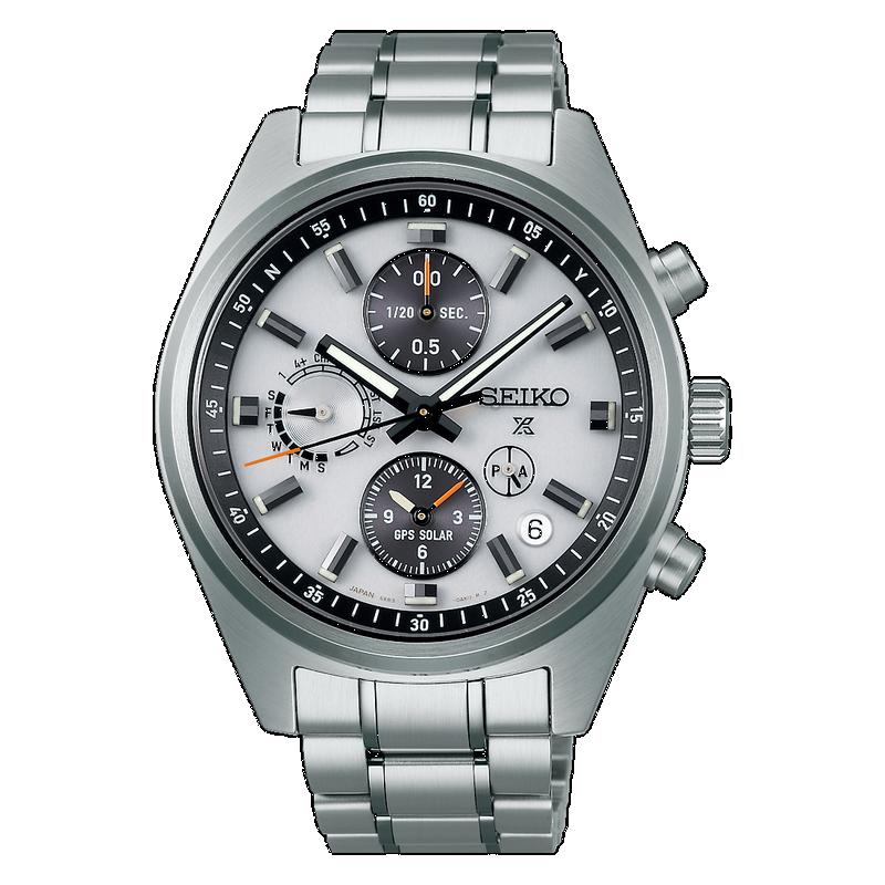 Seiko Prospex GPS Solar Chronograph Speedtimer Silver Dial - SSH165J1