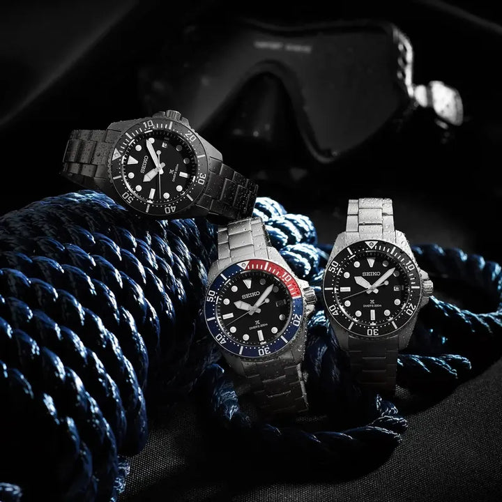Seiko Prospex Solar Diver All-Black 200m Waterproof Watch – Seiko