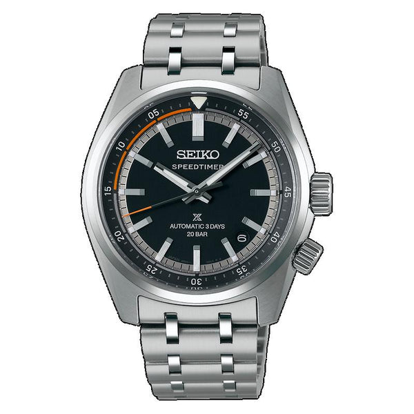 Seiko Speedtimer 6R Compact Countdown Black Grey Contrast Watch